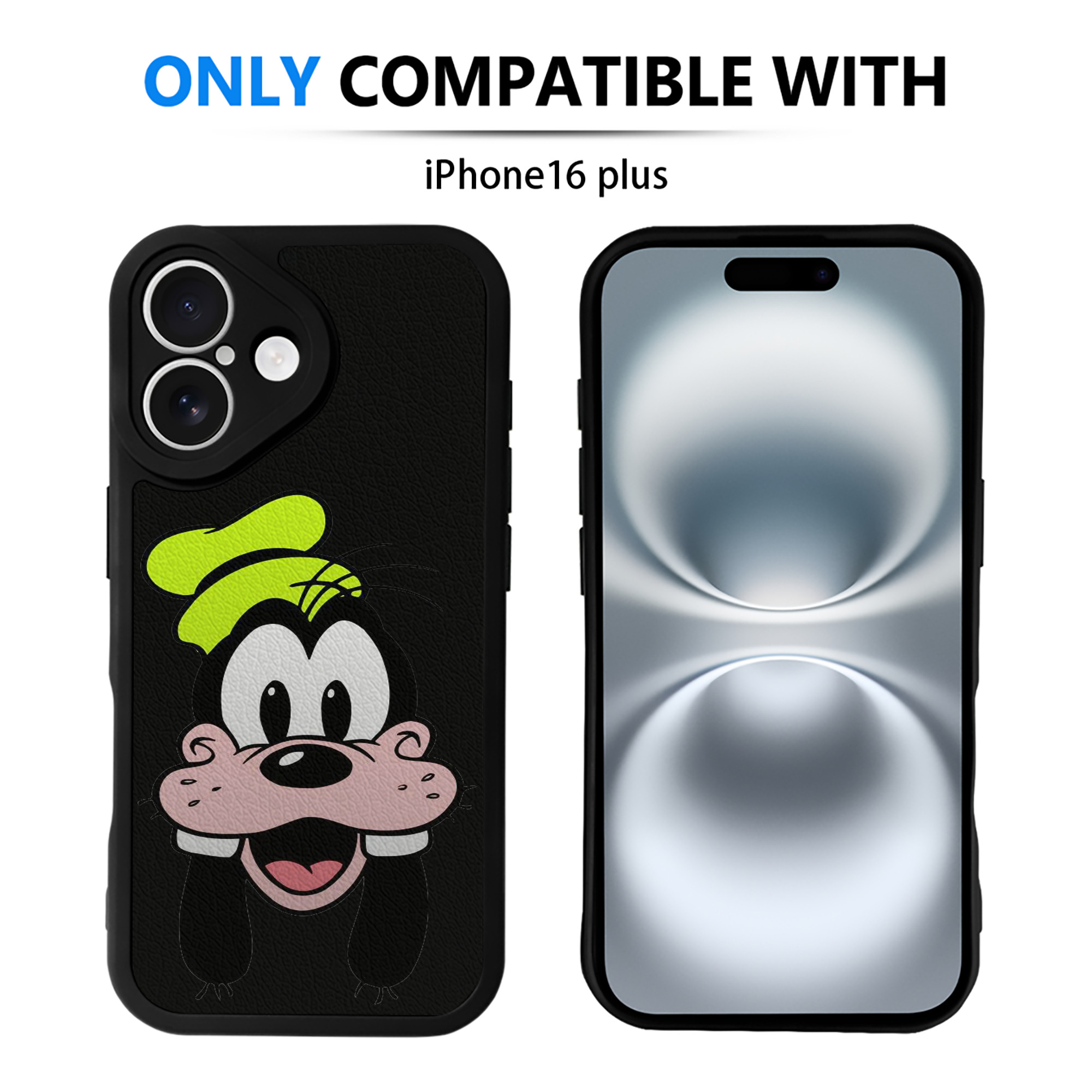（画像用） ミッキーマウス Mickey Mouse 【iPhone 16シリーズ対応】シリコンスマホケース（レザー調） 材質：シリコン